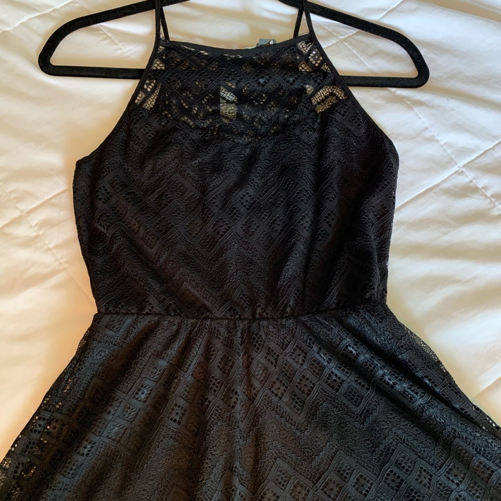 Elegant Black Lace Dress